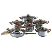 Amazon Vendor Stainless Steel Gourmet 12-Piece Covered Cookware Set